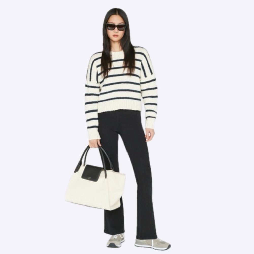 FRAME The Jetset high rise Black Flared Jeans